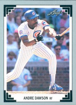1991 Leaf #400 Andre Dawson Front