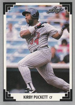 1991 Leaf #208 Kirby Puckett Front