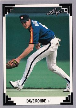 1991 Leaf #424 Dave Rohde Front