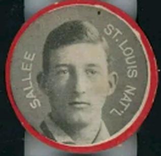 1912 Colgan's Chips Red Borders (E270-1) #NNO Slim Sallee Front