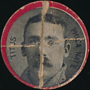 1912 Colgan's Chips Red Borders (E270-1) #NNO John Titus Front