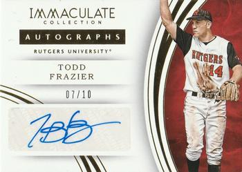 2016 Panini Immaculate Collegiate - Autographs #66 Todd Frazier Front