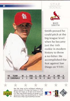2002 Upper Deck #41 Bud Smith Back