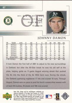 2002 Upper Deck #67 Johnny Damon Back