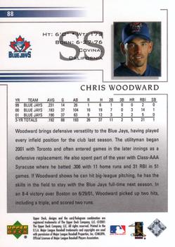 2002 Upper Deck #88 Chris Woodward Back