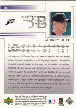 2002 Upper Deck #97 Aubrey Huff Back