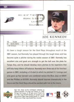 2002 Upper Deck #101 Joe Kennedy Back