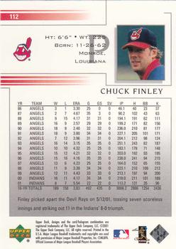 2002 Upper Deck #112 Chuck Finley Back