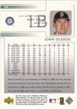 2002 Upper Deck #124 John Olerud Back