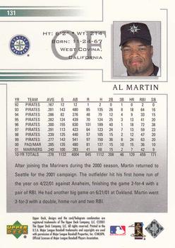 2002 Upper Deck #131 Al Martin Back