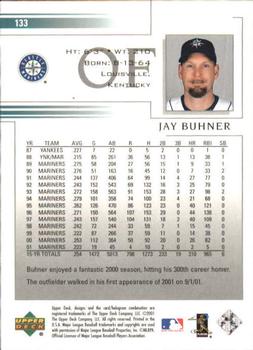 2002 Upper Deck #133 Jay Buhner Back