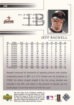 2002 Upper Deck #248 Jeff Bagwell Back