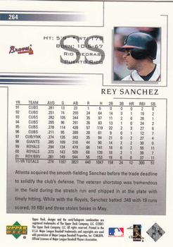 2002 Upper Deck #264 Rey Sanchez Back