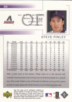 2002 Upper Deck #326 Steve Finley Back