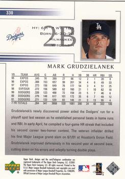 2002 Upper Deck #330 Mark Grudzielanek Back
