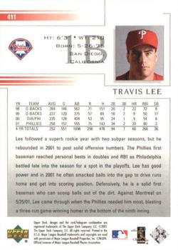 2002 Upper Deck #411 Travis Lee Back