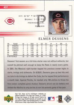 2002 Upper Deck #437 Elmer Dessens Back
