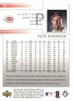 2002 Upper Deck #441 Pete Harnisch Back