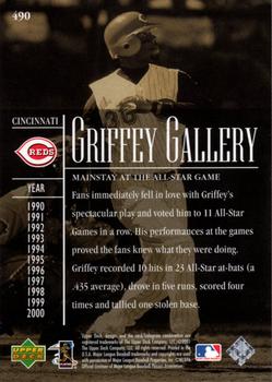 2002 Upper Deck #490 Ken Griffey Jr. Back
