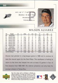 2002 Upper Deck #569 Wilson Alvarez Back