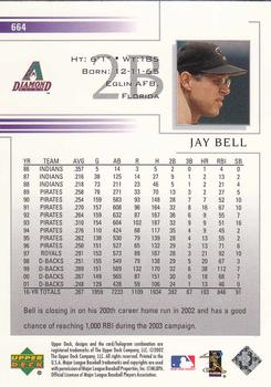 2002 Upper Deck #664 Jay Bell Back