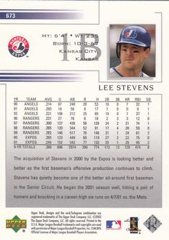 2002 Upper Deck #673 Lee Stevens Back