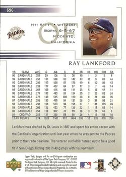 2002 Upper Deck #696 Ray Lankford Back