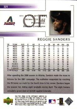 2002 Upper Deck #321 Reggie Sanders Back