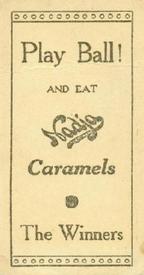 1909 Nadja Caramels E92 #NNO Bill Bailey Back