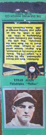 1934 Diamond Matchbooks (U1) #NNO Ethan Allen Front