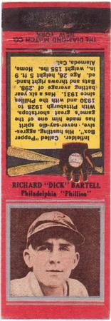 1934 Diamond Matchbooks (U1) #NNO Richard 
