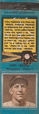 1934 Diamond Matchbooks (U1) #NNO Louis Chiozza Front