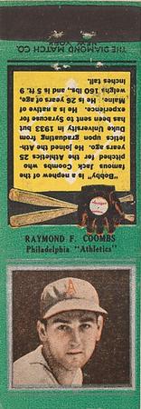 1934 Diamond Matchbooks (U1) #NNO Raymond F. Coombs Front