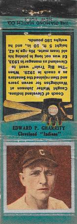 1934 Diamond Matchbooks (U1) #NNO Edward P. Gharrity Front