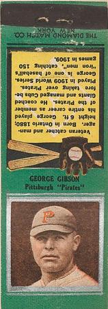 1934 Diamond Matchbooks (U1) #NNO George Gibson Front
