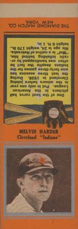 1934 Diamond Matchbooks (U1) #NNO Melvin Harder Front