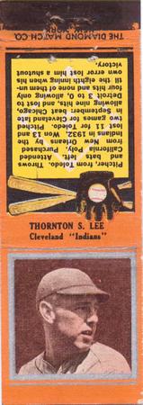 1934 Diamond Matchbooks (U1) #NNO Thornton S. Lee Front