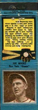 1934 Diamond Matchbooks (U1) #NNO Joe Moore Front