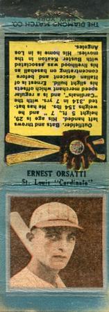 1934 Diamond Matchbooks (U1) #NNO Ernest Orsatti Front