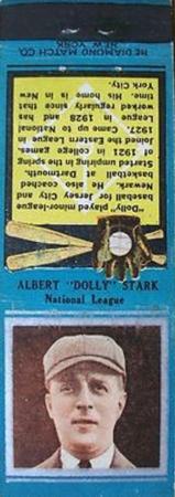 1934 Diamond Matchbooks (U1) #NNO Albert 