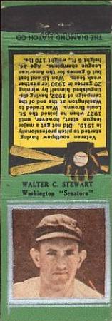 1934 Diamond Matchbooks (U1) #NNO Walter C. Stewart Front