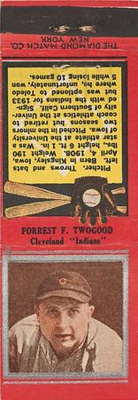 1934 Diamond Matchbooks (U1) #NNO Forrest F. Twogood Front