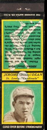 1935 Diamond Matchbooks (U2) #NNO Dizzy Dean Front