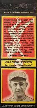 1935 Diamond Matchbooks (U2) #NNO Frankie Frisch Front