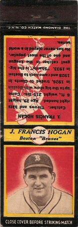 1935 Diamond Matchbooks (U2) #NNO J. Francis Hogan Front
