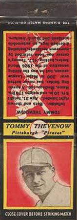 1935 Diamond Matchbooks (U2) #NNO Tommy Thevenow Front