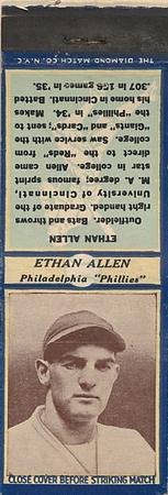 1935-36 Diamond Matchbooks (U3-1) #NNO Ethan Allen Front