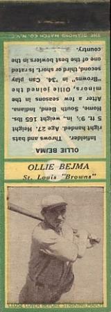 1935-36 Diamond Matchbooks (U3-1) #NNO Ollie Bejma Front