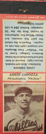 1935-36 Diamond Matchbooks (U3-1) #NNO Louis Chiozza Front