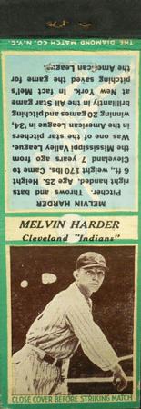 1935-36 Diamond Matchbooks (U3-1) #NNO Melvin Harder Front